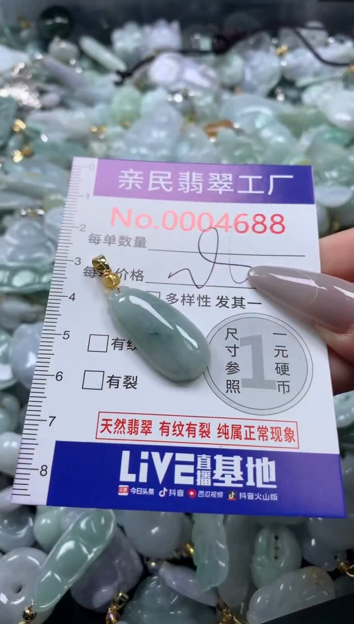 颈饰未镶嵌翡翠4688