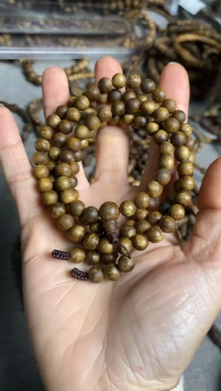 沉香手串千里香老料07圆珠多圈手串16+多样性发一