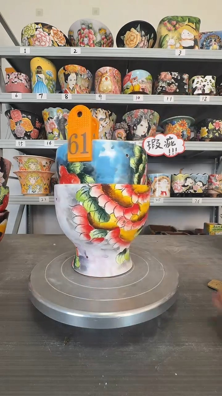 【闪购商品】陶瓷瑕疵61号2只花盆