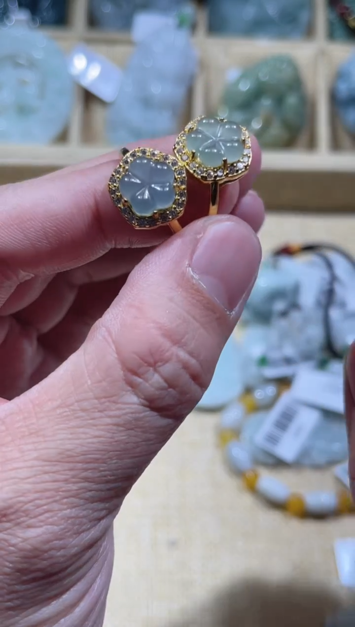 【闪购商品】翡翠颈饰合金天然缅甸A货翡翠（多样性发货）戒指