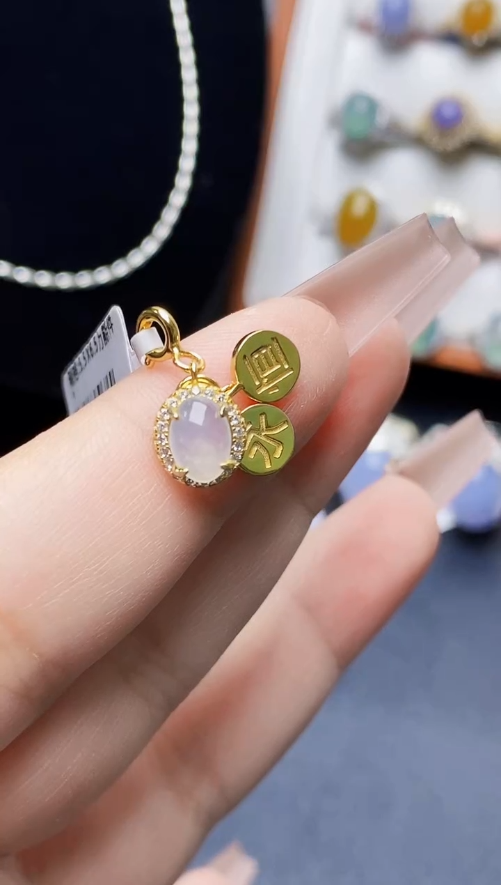 银S925镶嵌戒指翡翠0628