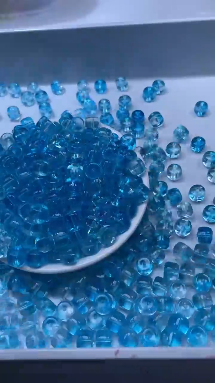 颈饰未镶嵌水晶W2945-蓝色老型10*8mm*10颗