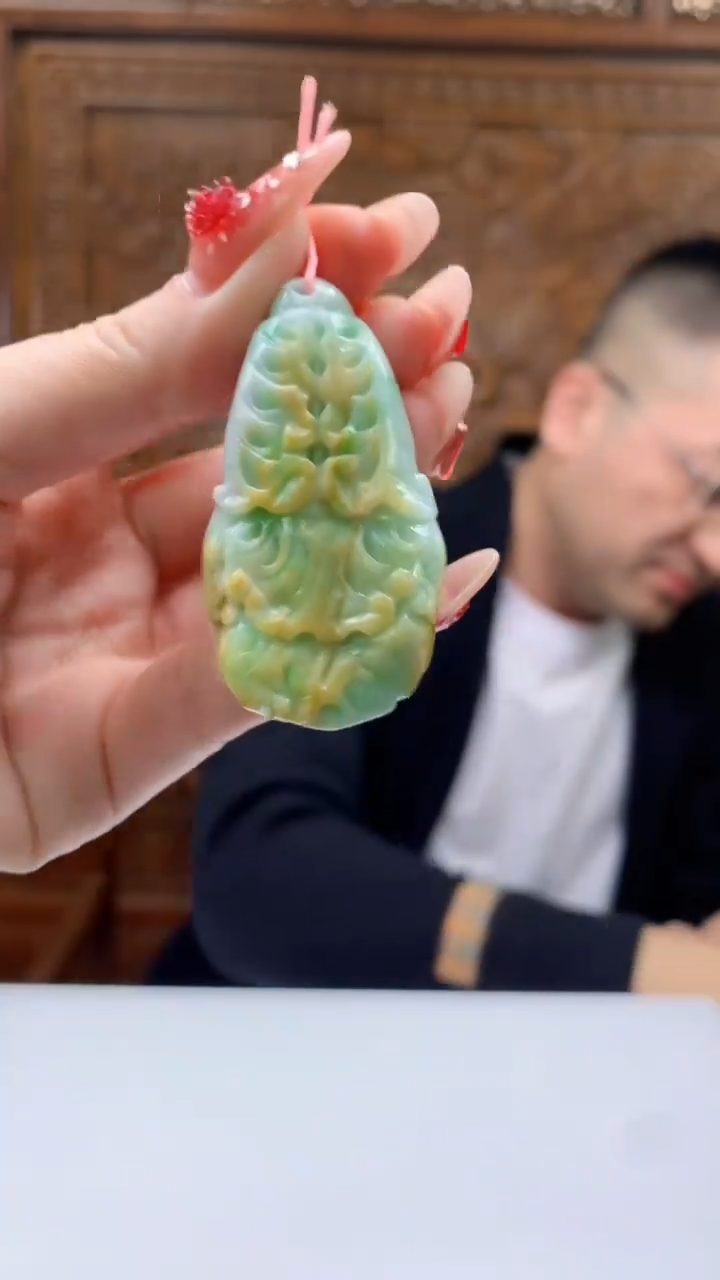 【闪购商品】定制翡翠未镶嵌1072ry-毛货挂件16