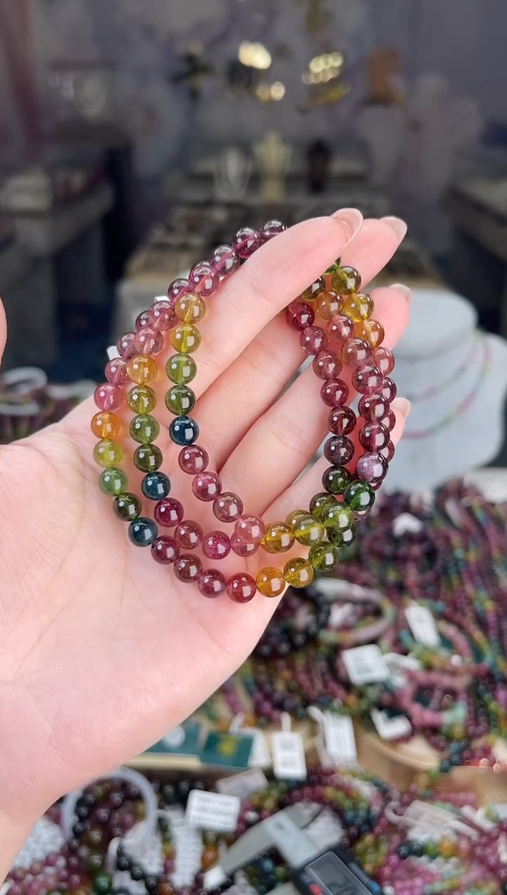 【闪购商品】碧玺/未镶嵌6mm+碧玺多圈多样性发货