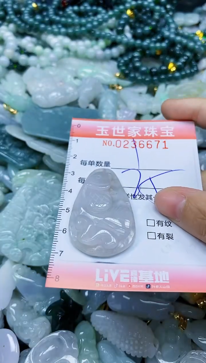 翡翠未镶嵌颈饰闪购0236671