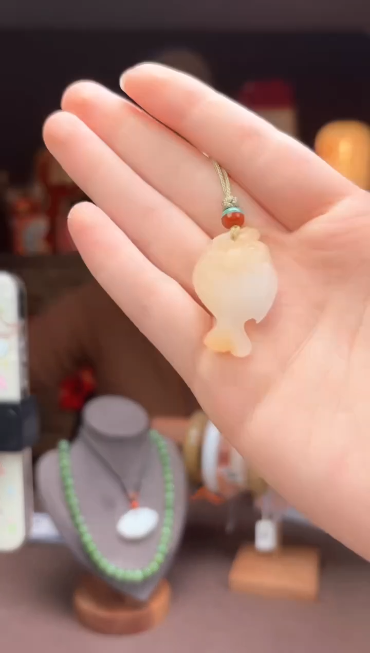 【闪购商品】和田玉OJ36鱼化龙未镶嵌-