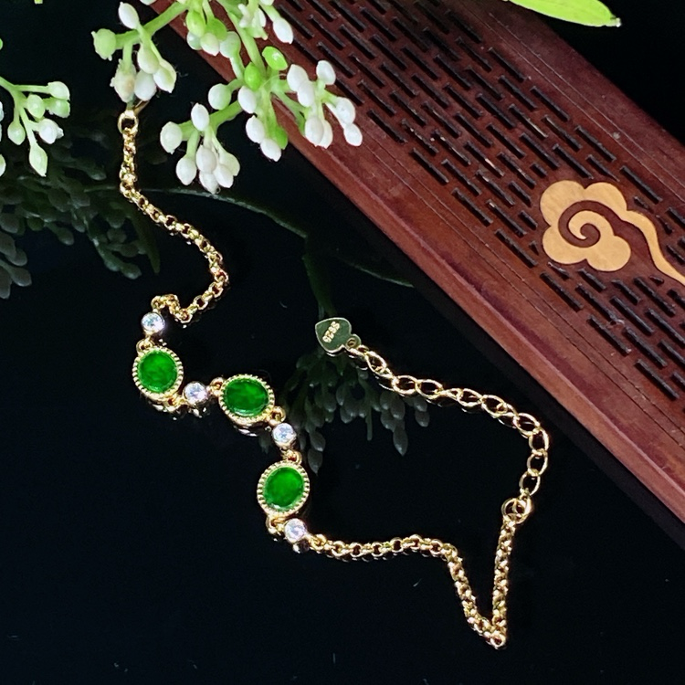 【专属】银镶椭圆手链 YDA00610 多样性发其一