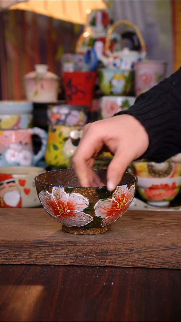 杯子陶泥垚手作 景德镇手工手绘陶瓷器物