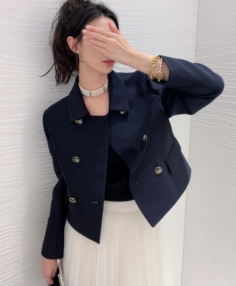 未使用 DIOR/迪奥  IW0523  内里logo满印夹克外套 38码
