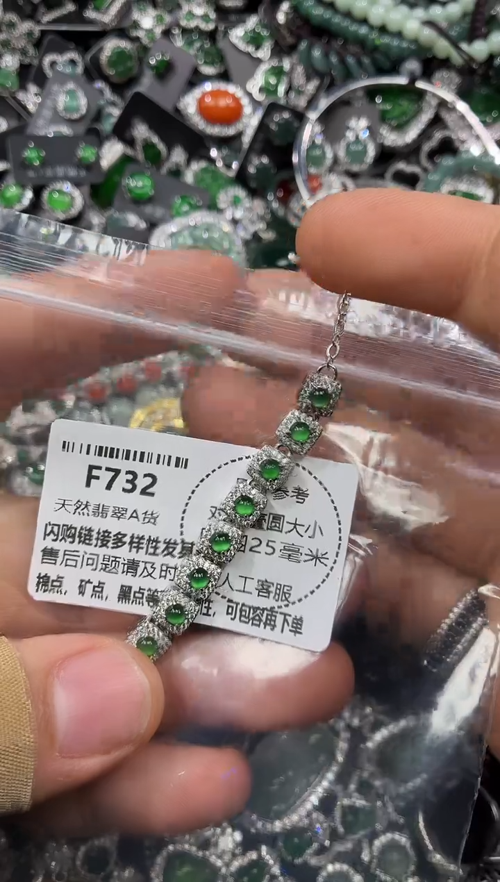 颈饰未镶嵌翡翠F732手链