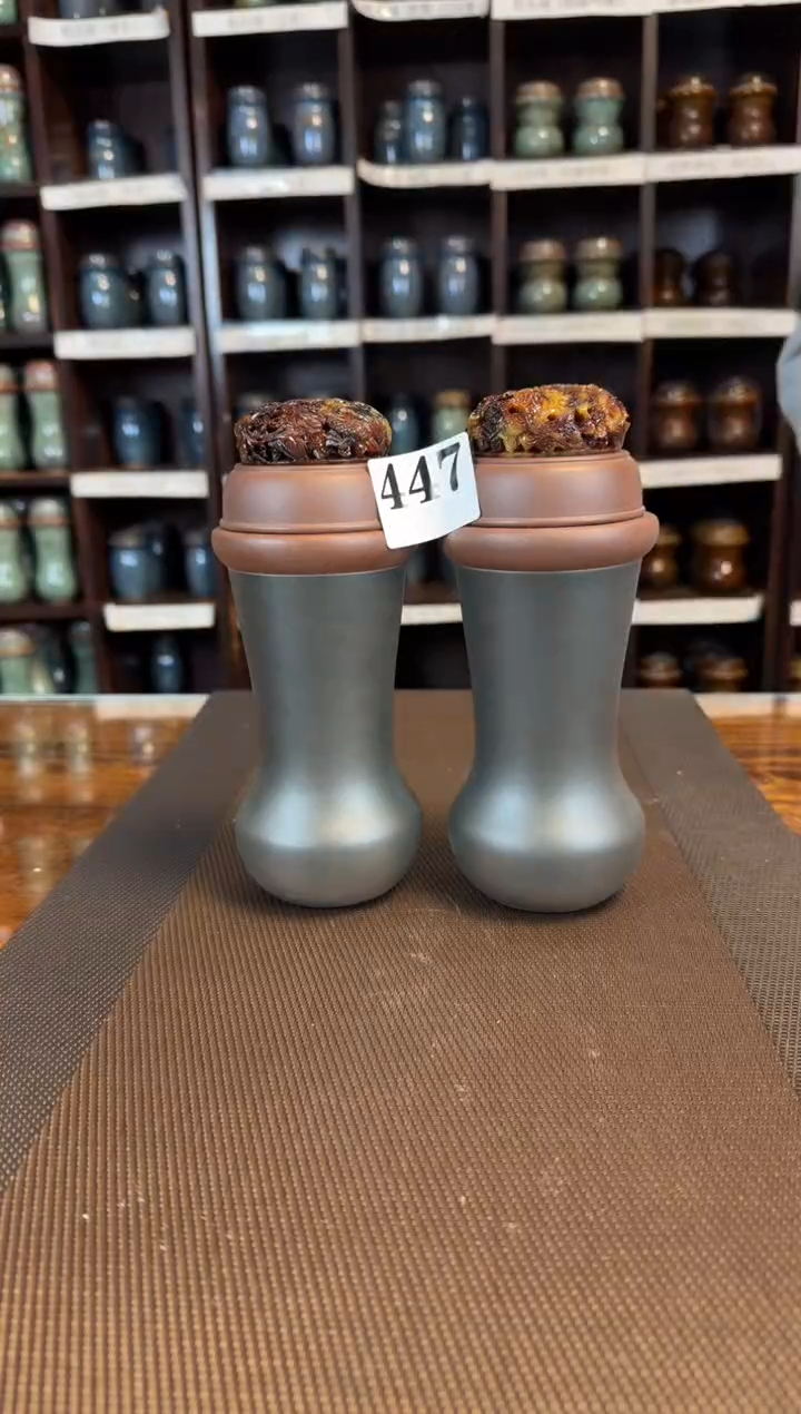 【闪购商品】紫砂  高身 步步登 一对   447