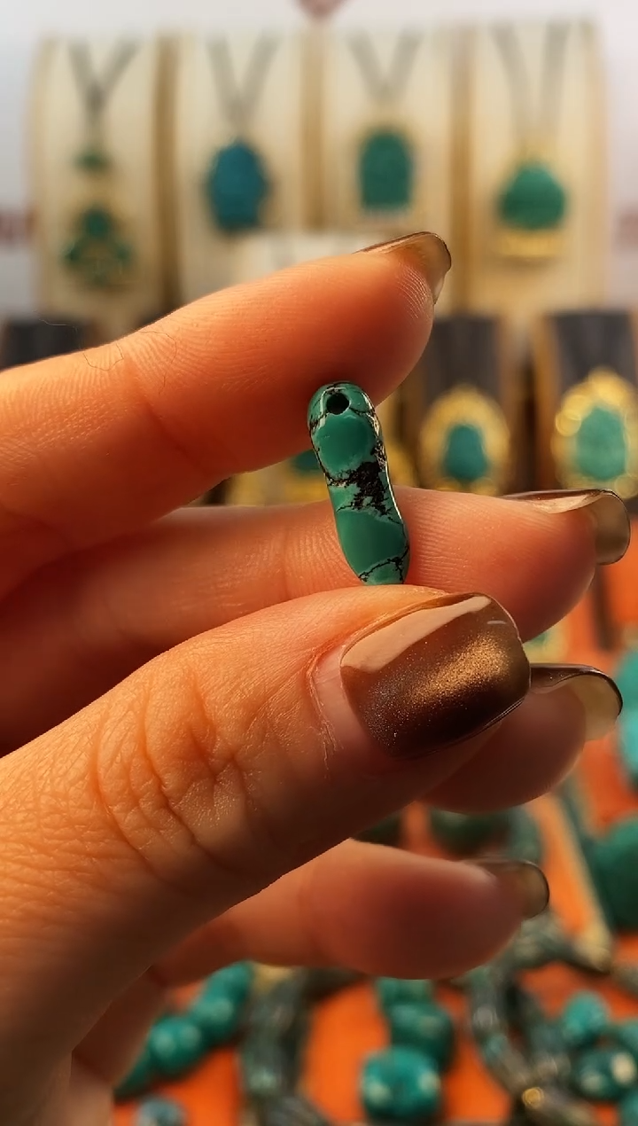 未镶嵌绿松石.?****鞋网花 单颗 