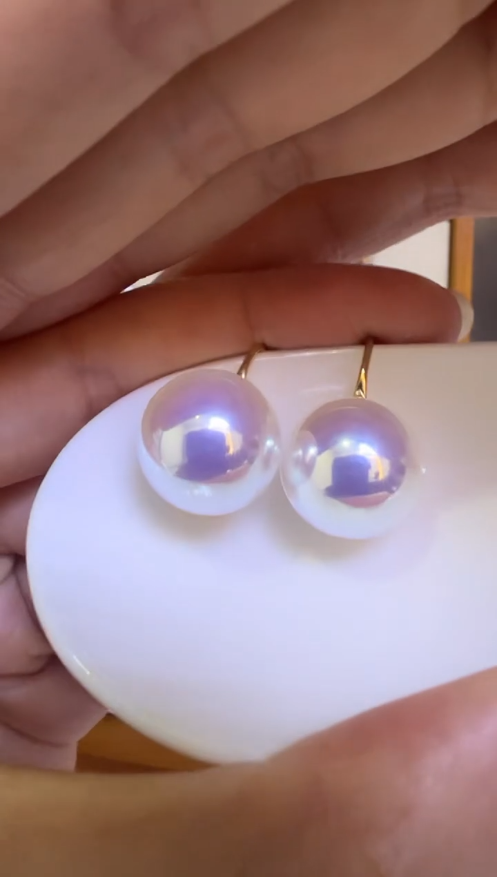 未镶嵌耳饰淡水珍珠JG