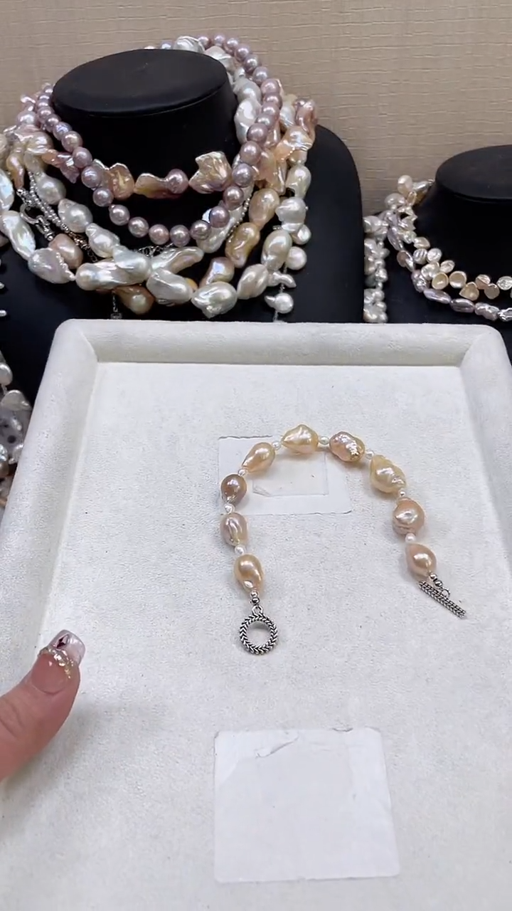 未镶嵌手链淡水珍珠【纯恬饰品】