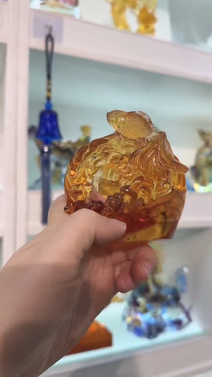 手工艺品琉璃双鱼