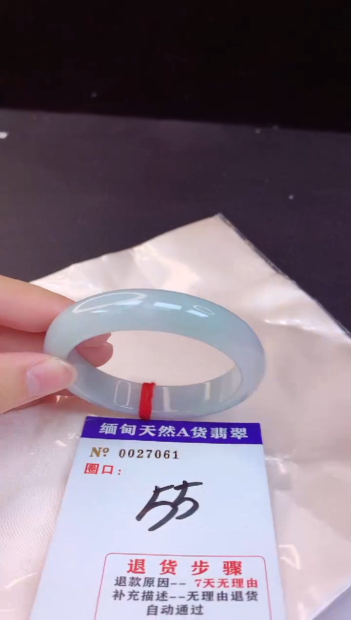 【闪购商品】翡翠手镯未镶嵌55+             