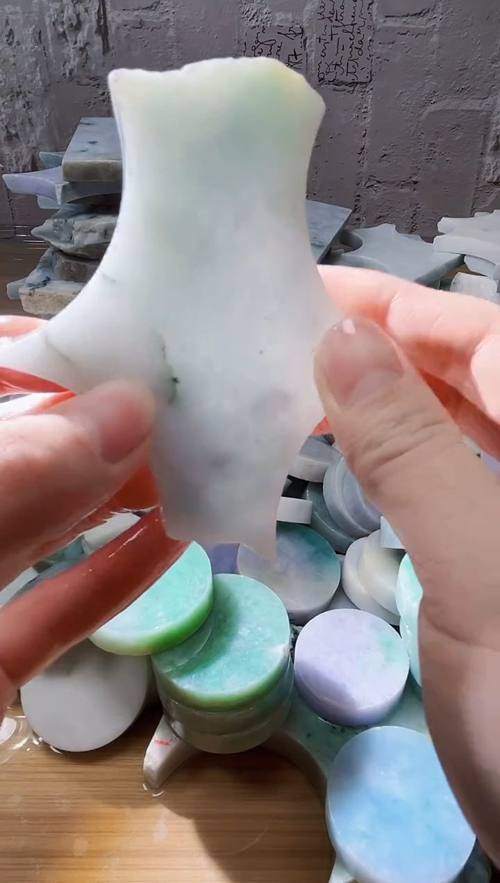 裸石翡翠天然翡翠A货古 南 408