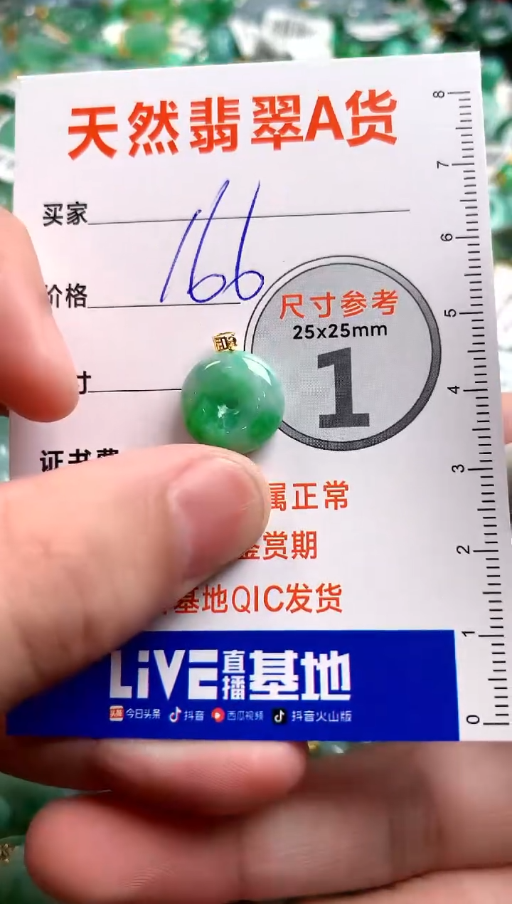 翡翠18K金镶嵌颈饰0532356005