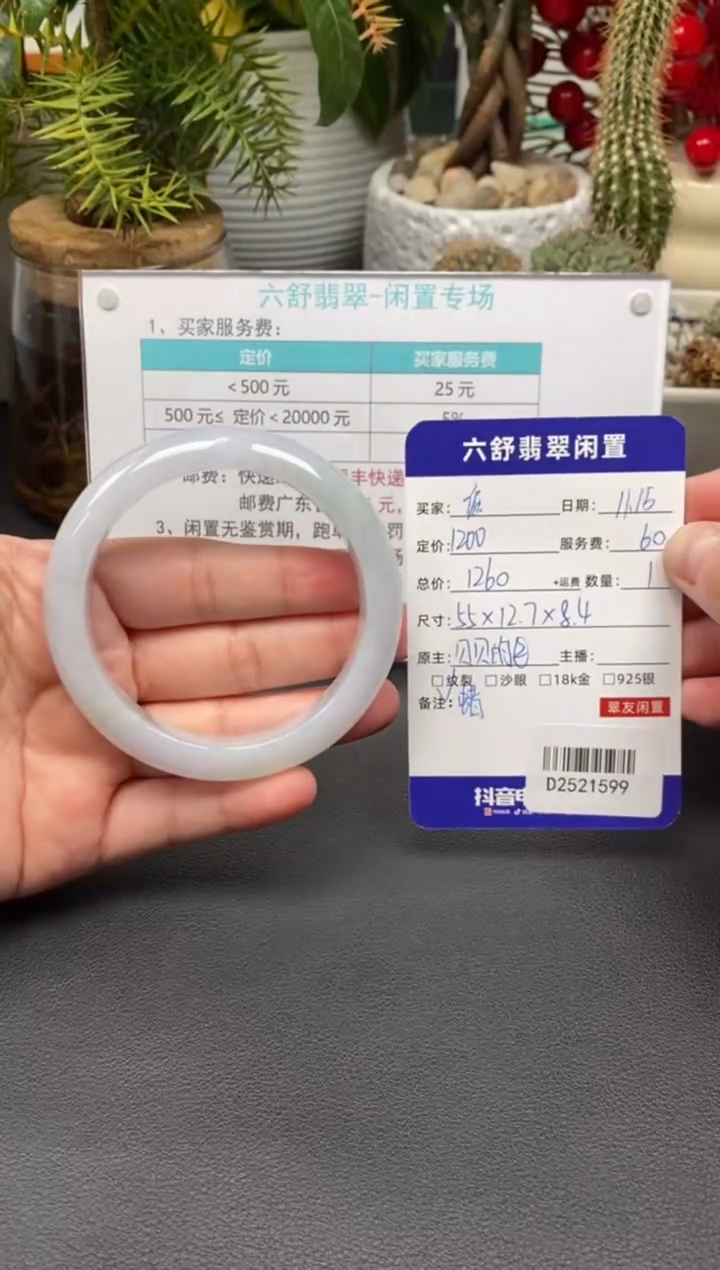 未镶嵌手镯翡翠倔***后D2521599