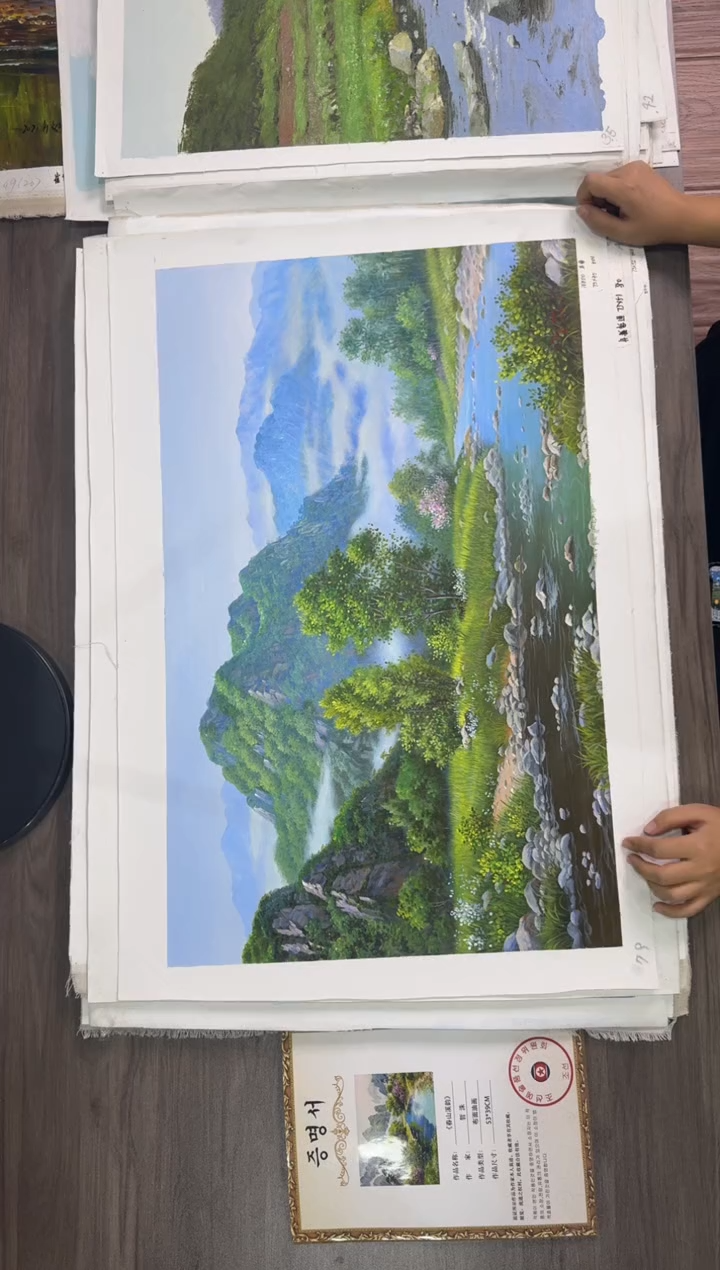 油画【108号】约50*70cm丨朝鲜原创纯手绘孤品油画丨顺丰包邮