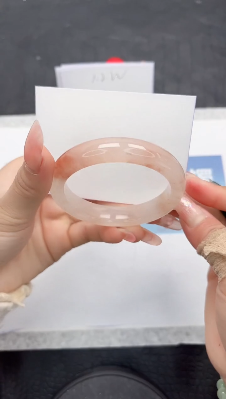 【闪购商品】石英质玉手镯未镶嵌L218-53.5