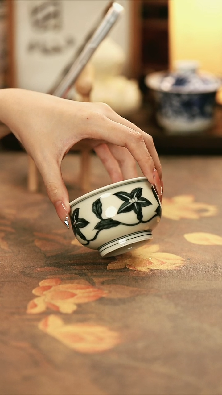 陶瓷手工手绘茶器-18