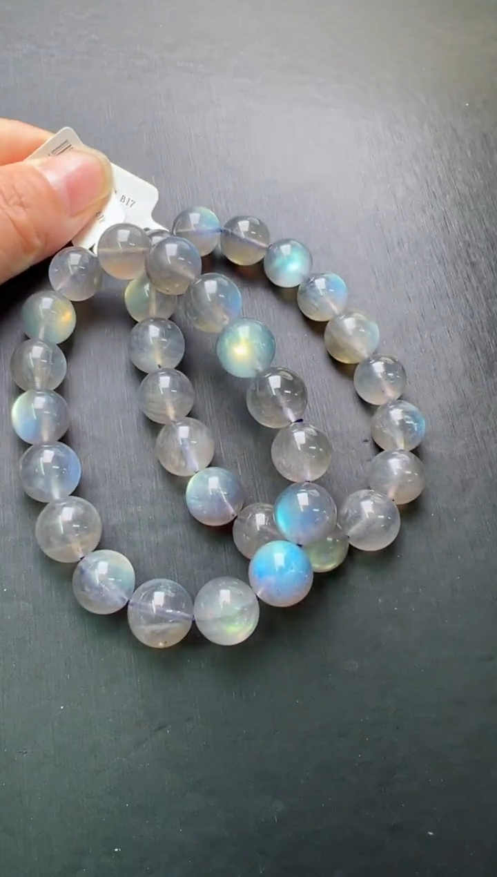 【闪购商品】月光石单圈未镶嵌蓝月光手串12m+多样发一X26852
