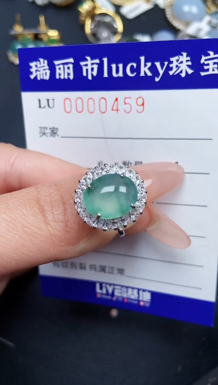 【闪购商品】翡翠颈饰银S925镶嵌0459
