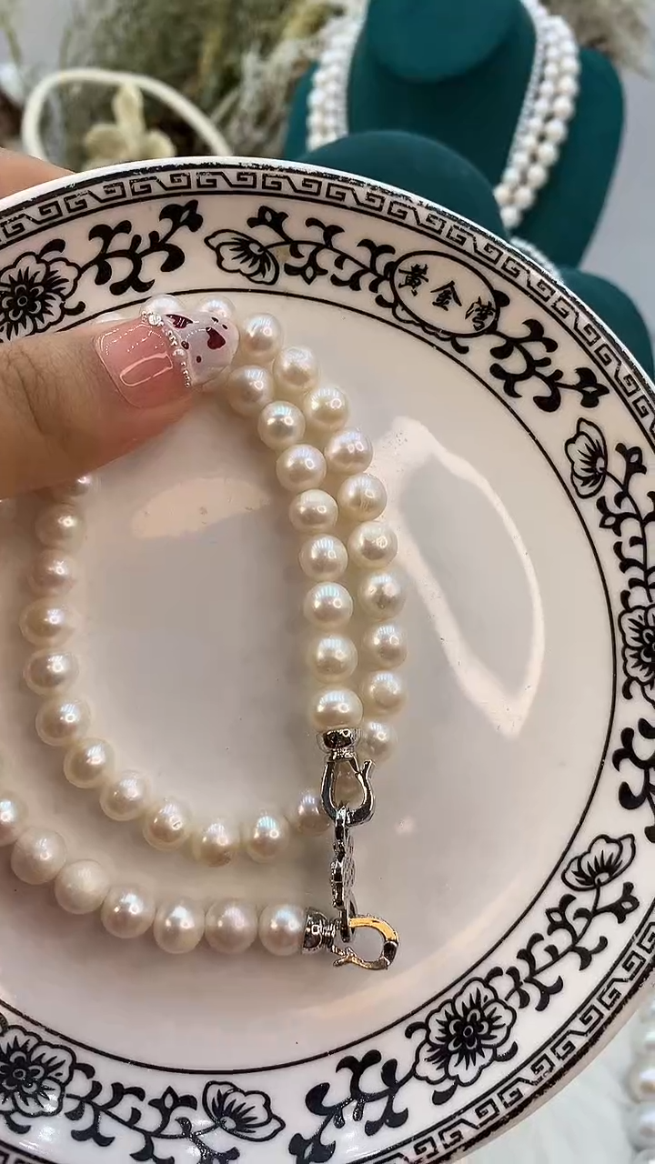 【闪购商品】淡水珍珠项链合金27