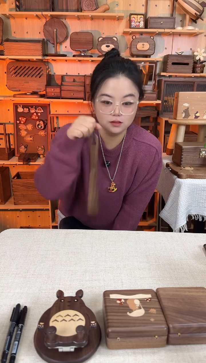 木北美黑胡桃短款鞋拔子