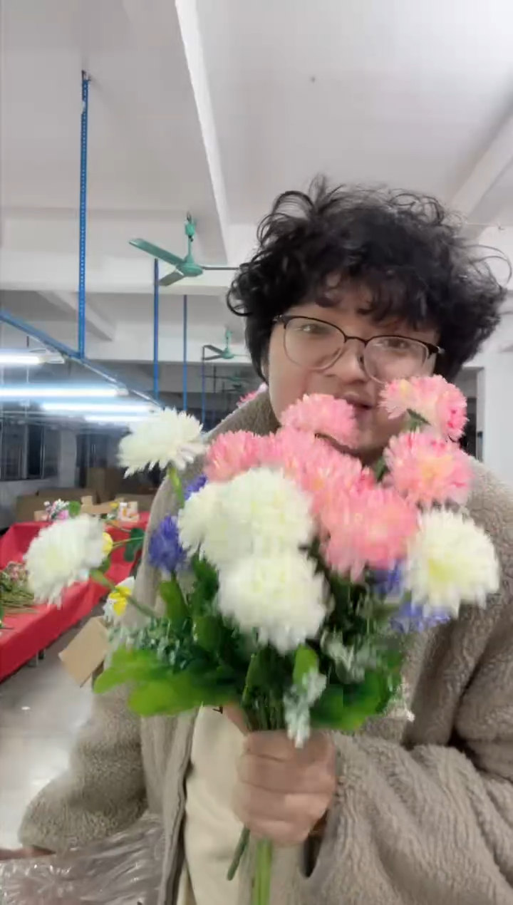 【闪购商品】仿真绿植金丝菊3束