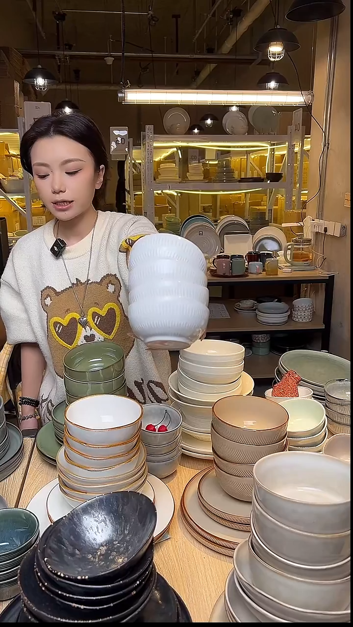 瓷106外贸尾货窑变釉下彩默外微瑕