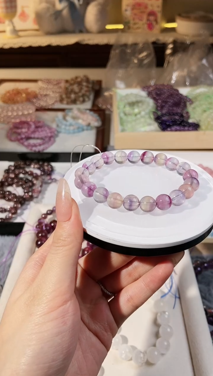 【闪购商品】水晶手串未镶嵌彩萤石卡10