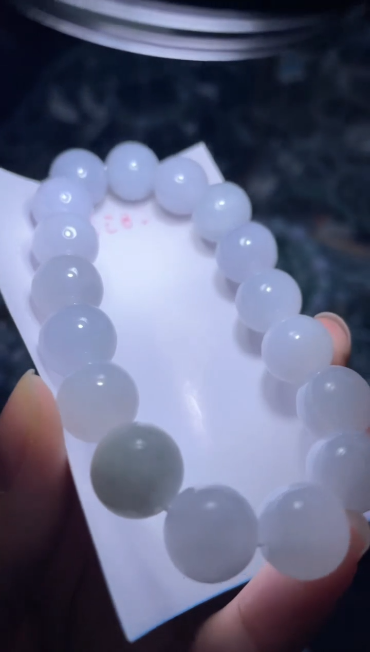 未镶嵌定制翡翠天然缅甸翡翠手串5