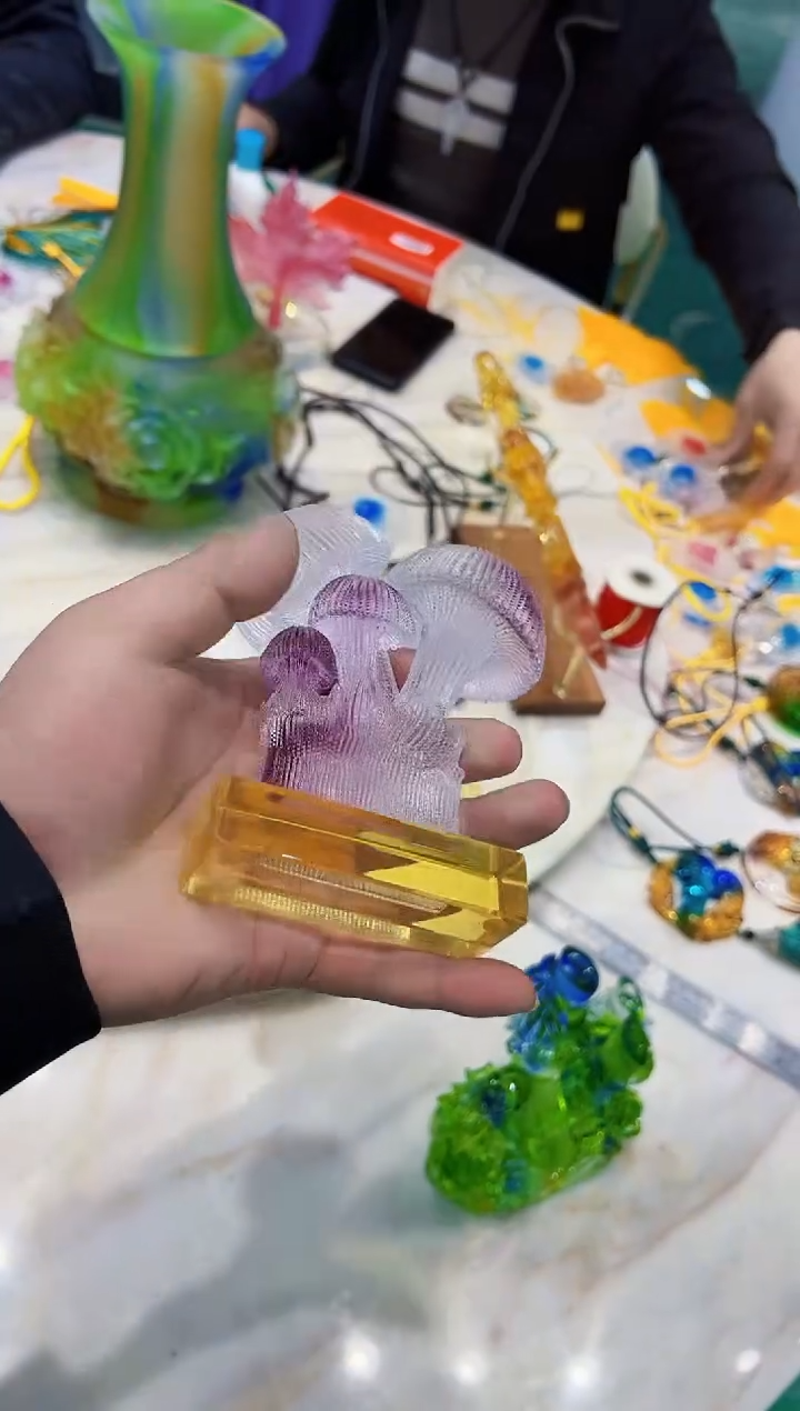 【闪购商品】泥塑古法琉璃蘑菇摆件