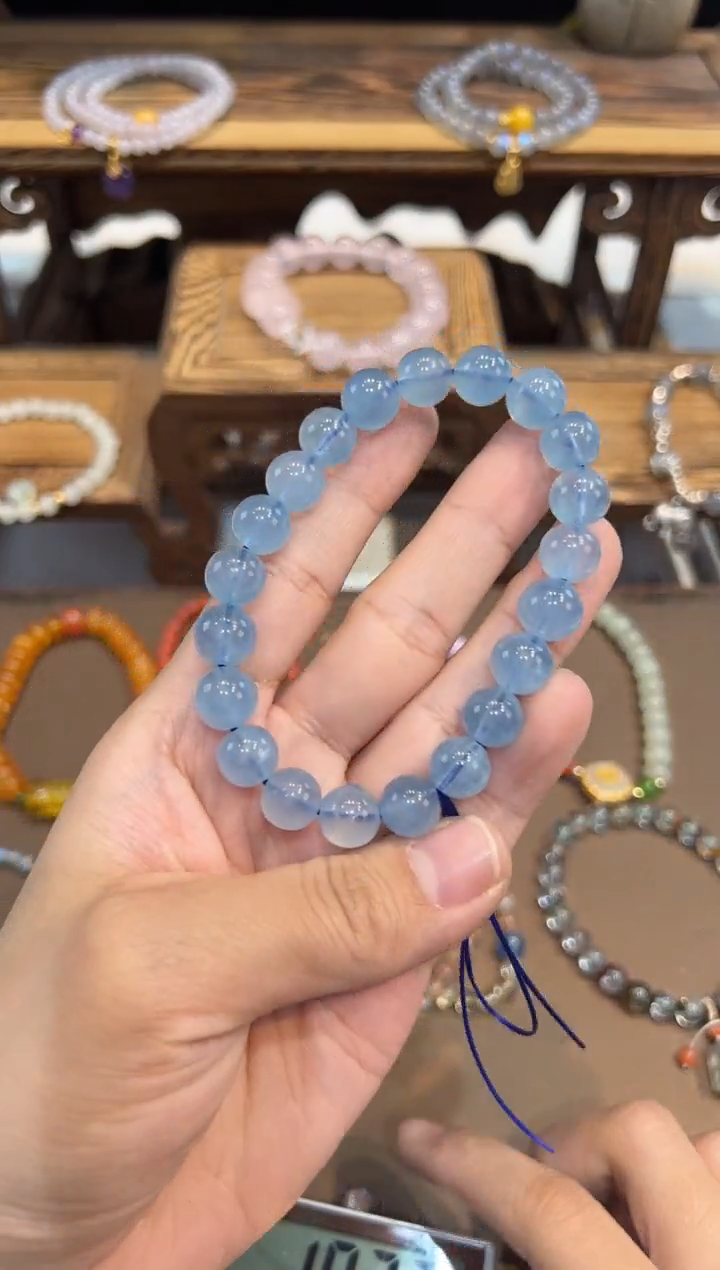 【闪购商品】海蓝宝石手链未镶嵌@@手饰