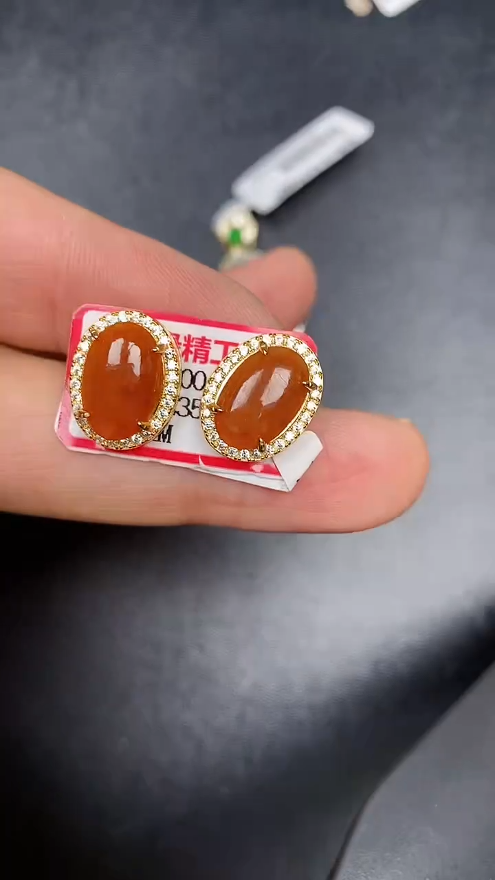 银S925镶嵌戒指翡翠1200