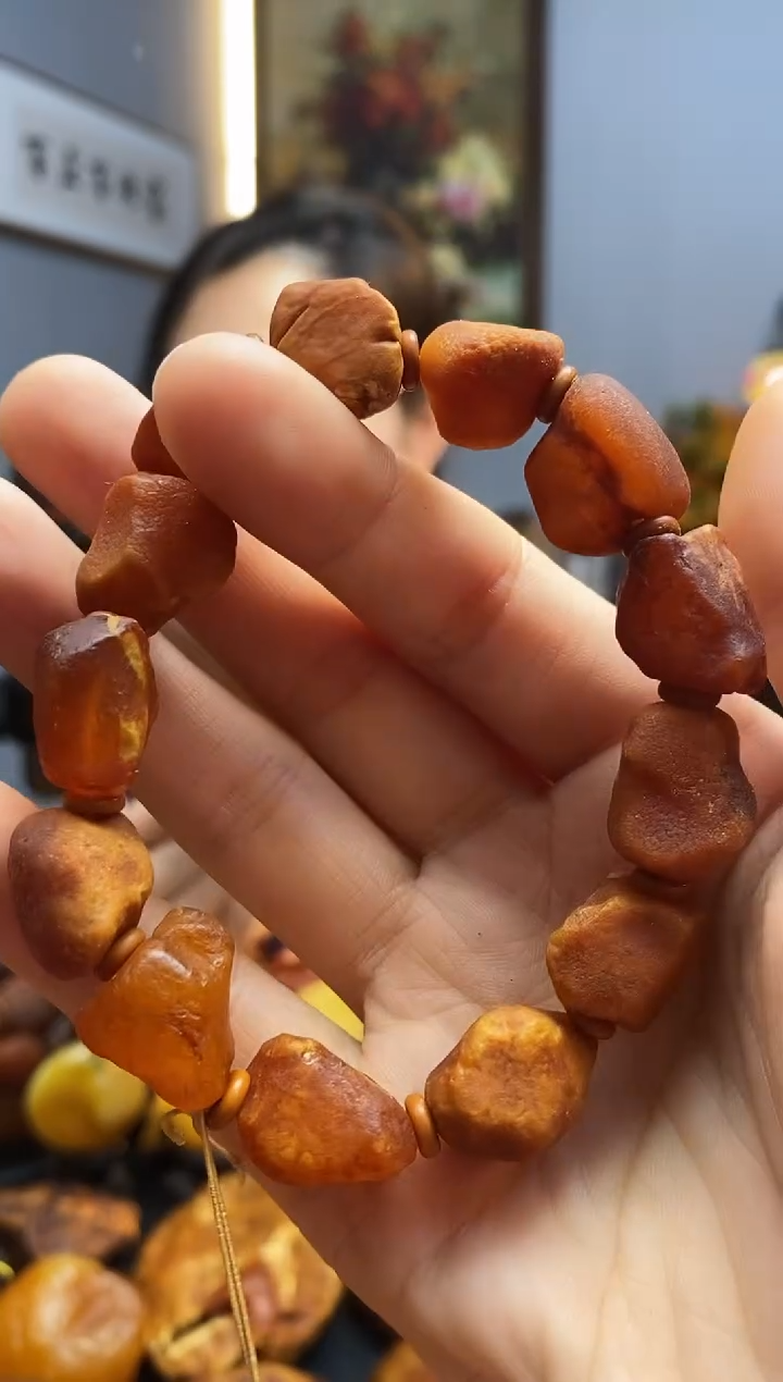 手链琥珀未镶嵌手串