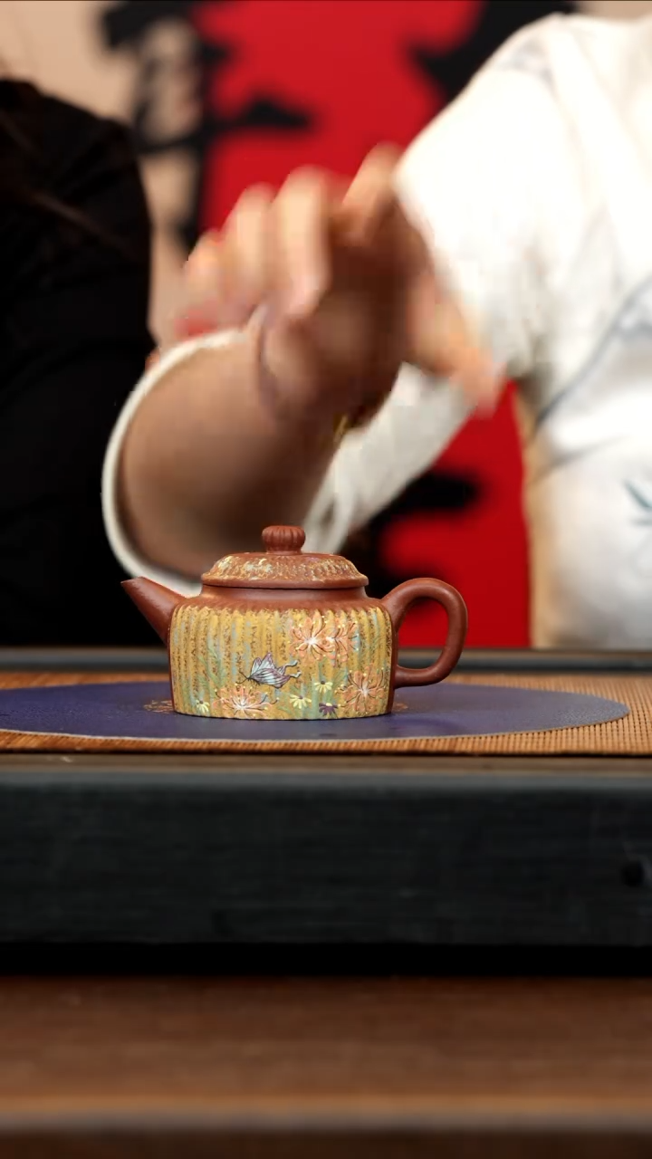 【闪购商品】紫砂茶壶GS 降坡 德钟 180cc