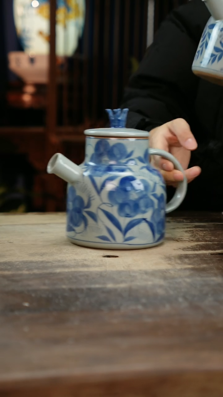 【闪购商品】瓷片景德镇纯手工釉下彩精品花瓶