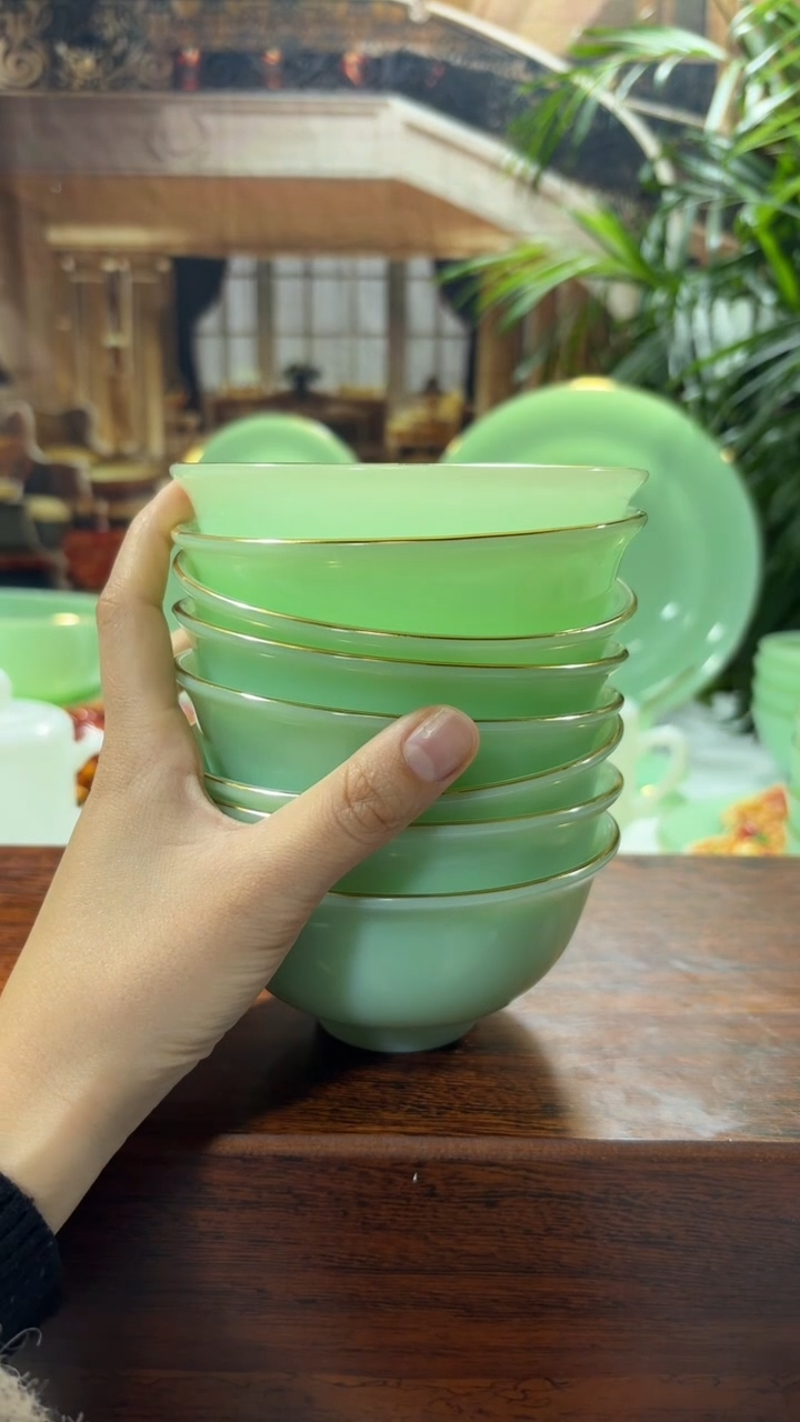 【闪购商品】... 4.5英寸玉瓷碗10个口径11.5厘米