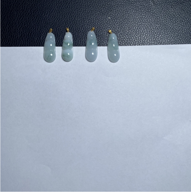 【鱼儿推荐】天然翡翠18K豆子吊坠@DDH89344/多样性发一件