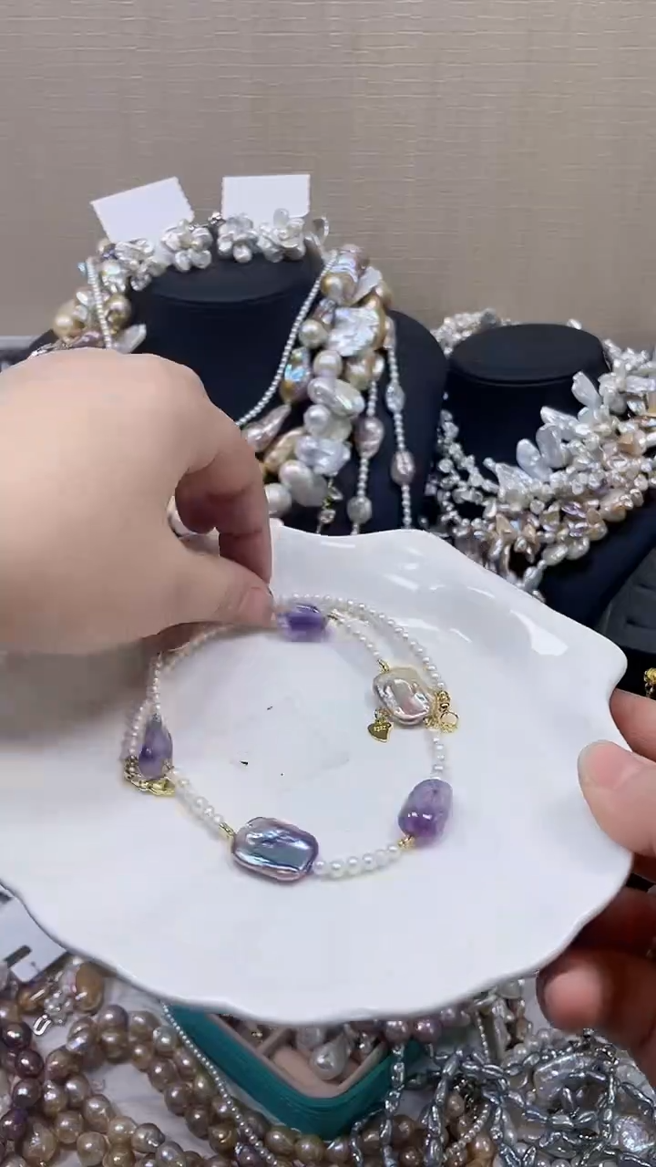 未镶嵌项链淡水珍珠【纯恬饰品】