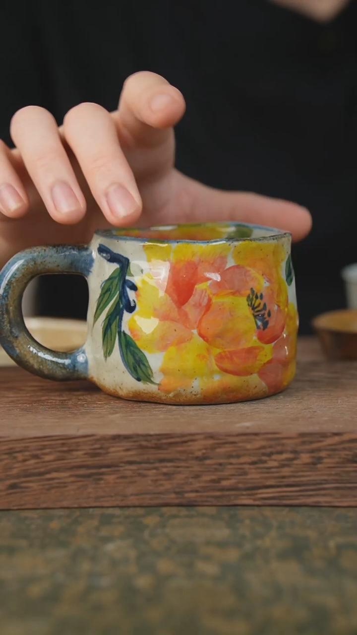 摆件泥垚手作 景德镇手工手绘器物