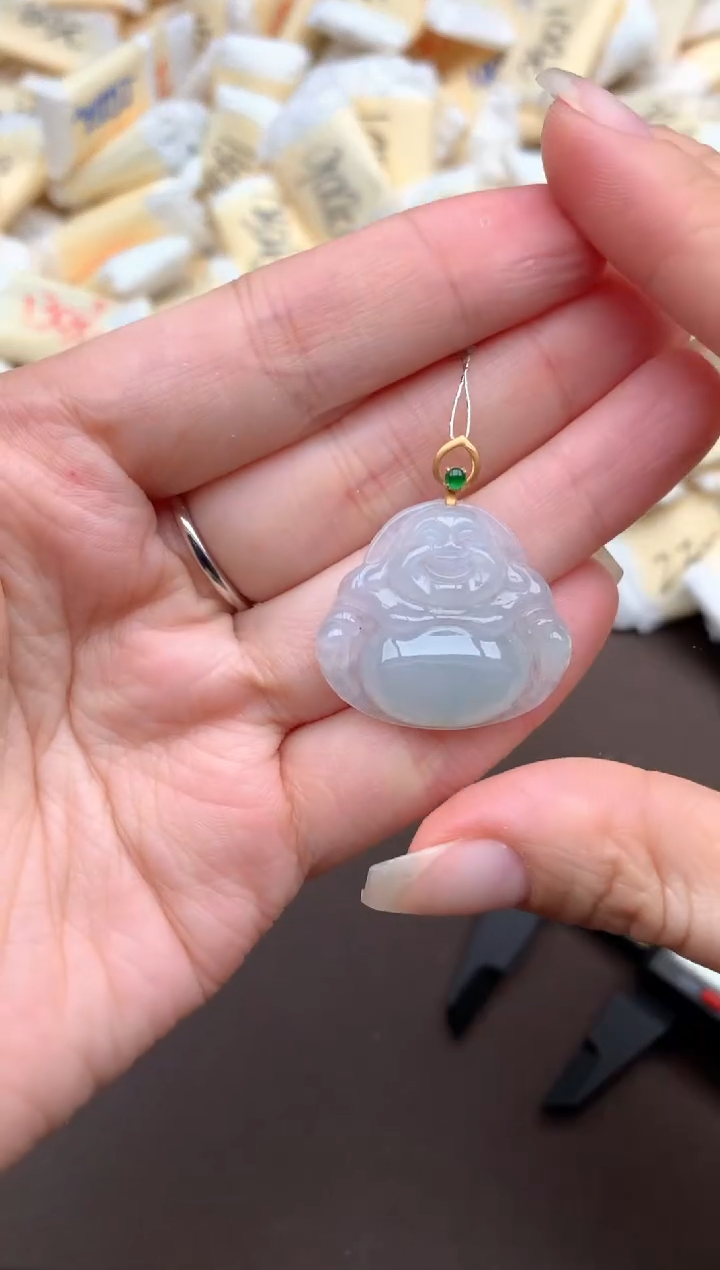 【闪购商品】翡翠挂件18K金镶嵌   一  