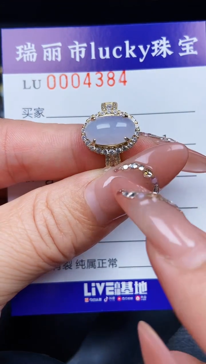 翡翠银S925镶嵌颈饰4384