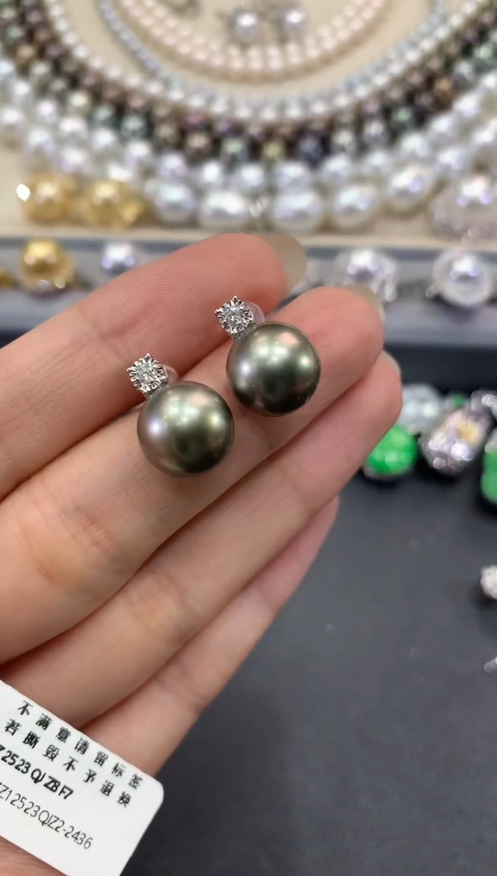 【闪购商品】海水珍珠耳饰|18K金镶嵌w90   