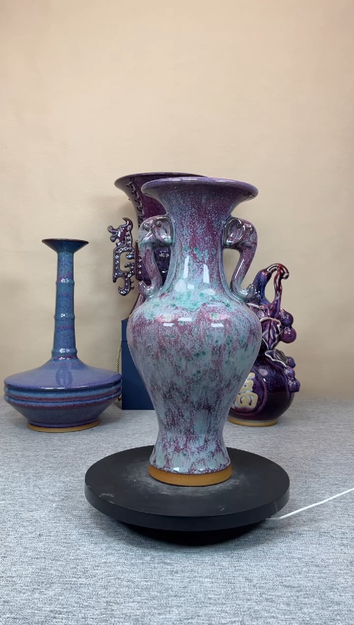 摆件陶神垕钧瓷收藏工艺品