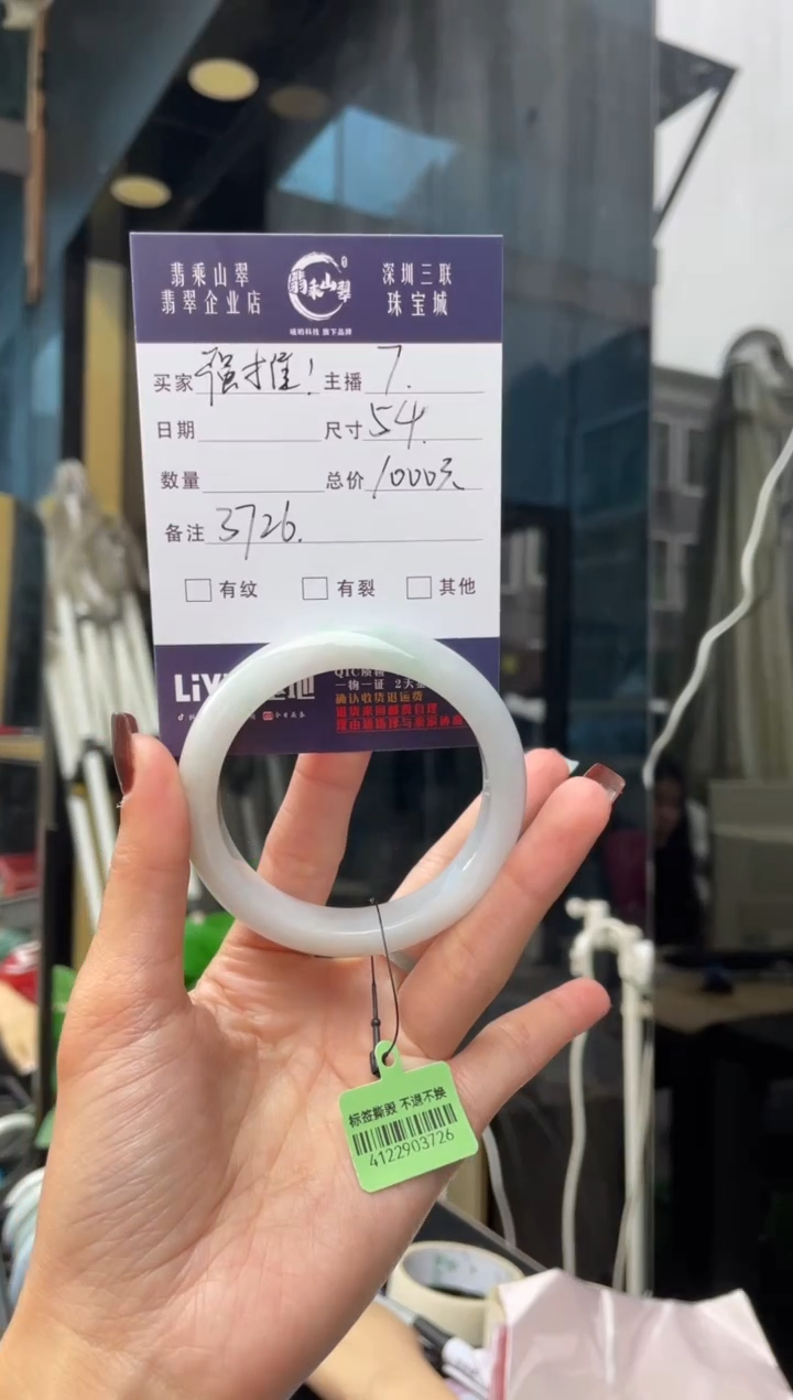 未镶嵌手镯翡翠Q 54正圈 3726