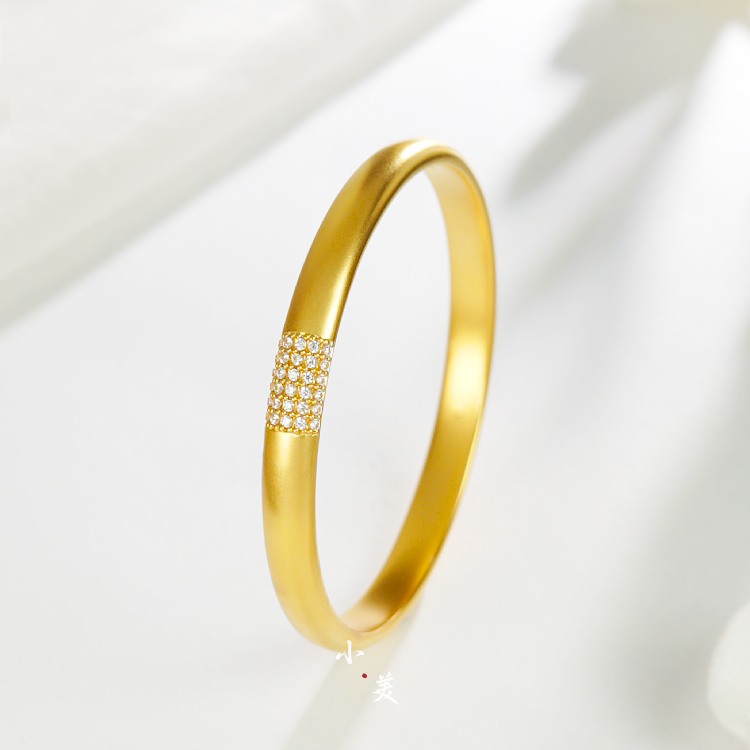 足金999点钻古法满天星手镯 G90394